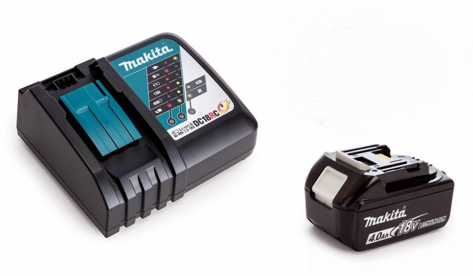Батарея Makita BL1840B (2шт) + ЗУ DC18RC (18В, 4А/ч, Li-Ion, кейс MakPac) PSK MKP1RM182